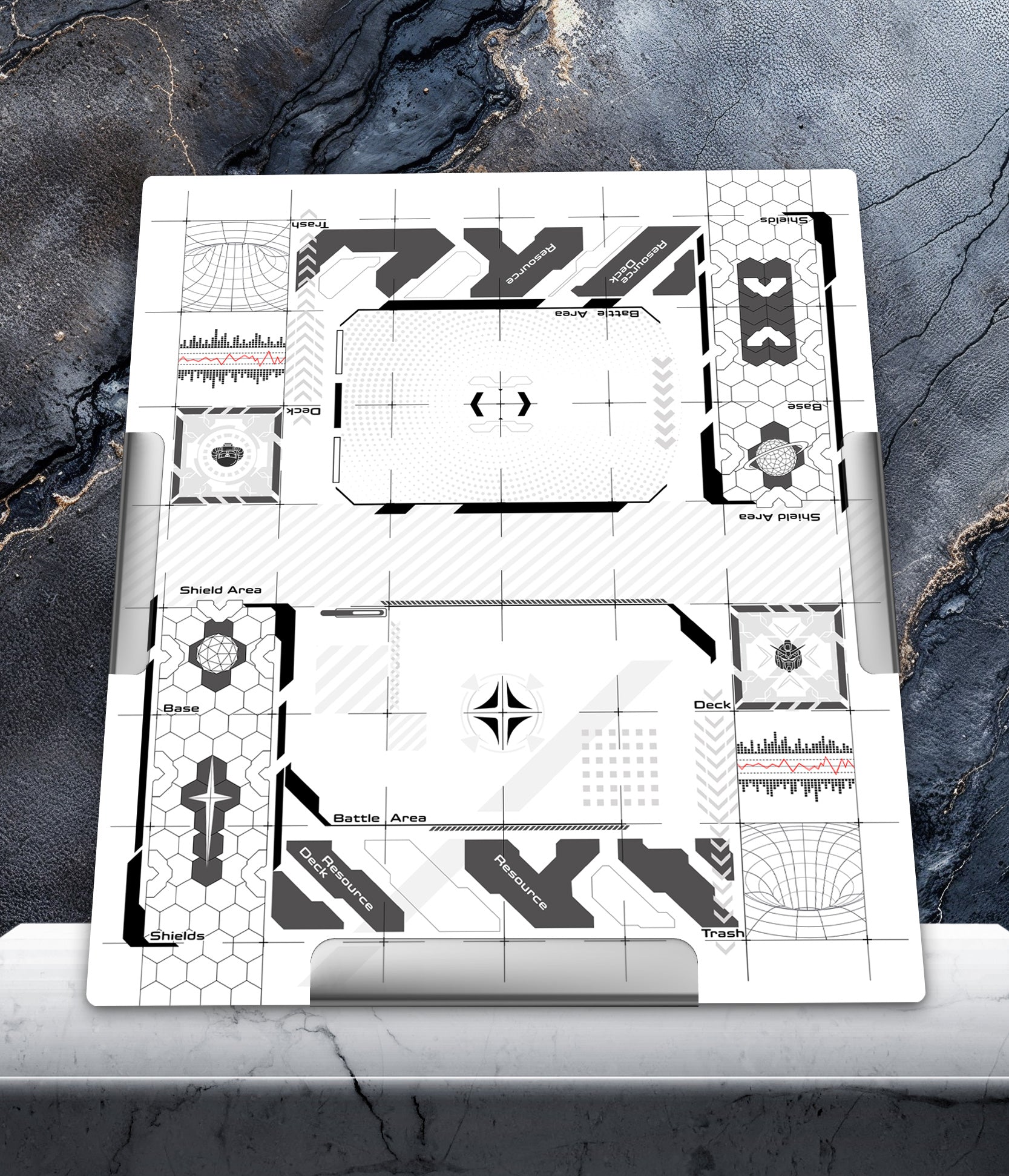 Gundam and Zaku Battle – Two-Player Playmat with Zones – GameHead