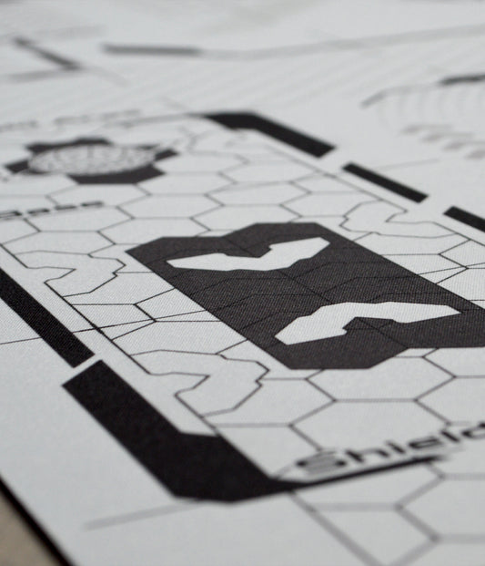 Gundam and Zaku Battle – Two-Player Playmat with Zones