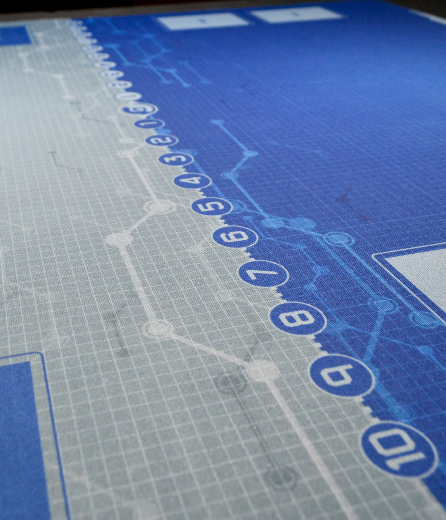 Digimon Network Blueprint – Two-Player Playmat with Zones