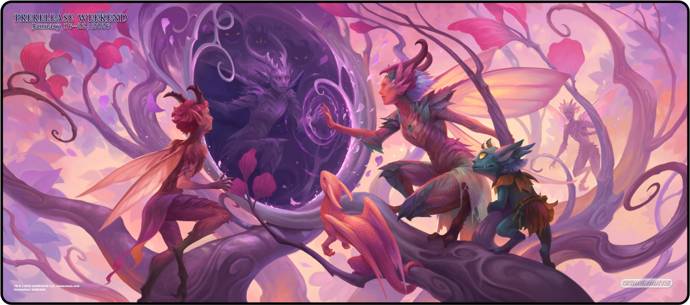 1 x Premium Black Stitched Tabletmat (30"x72") - Lorwyn Eclipsed