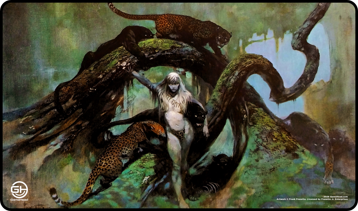 Cheetah Pride by Frank Frazetta - Playmat
