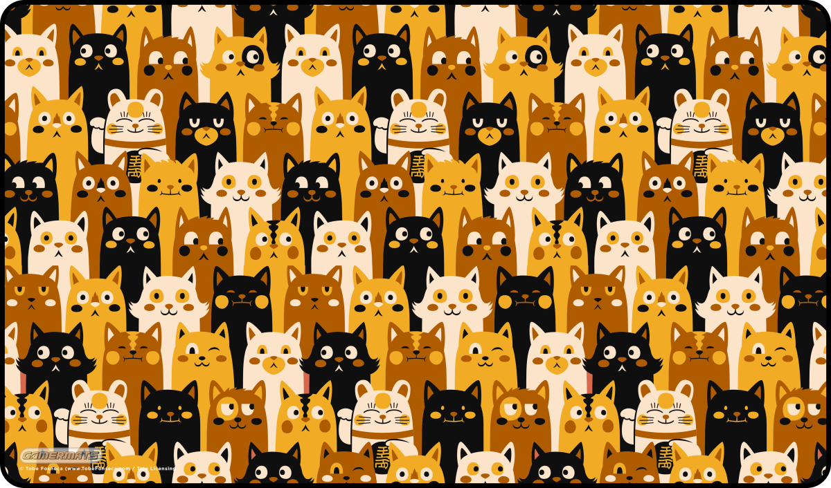Cat Pattern by Tobe Fonseca - Playmat