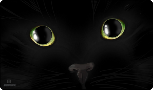 Black Void Cat by Echo Chernik - Playmat