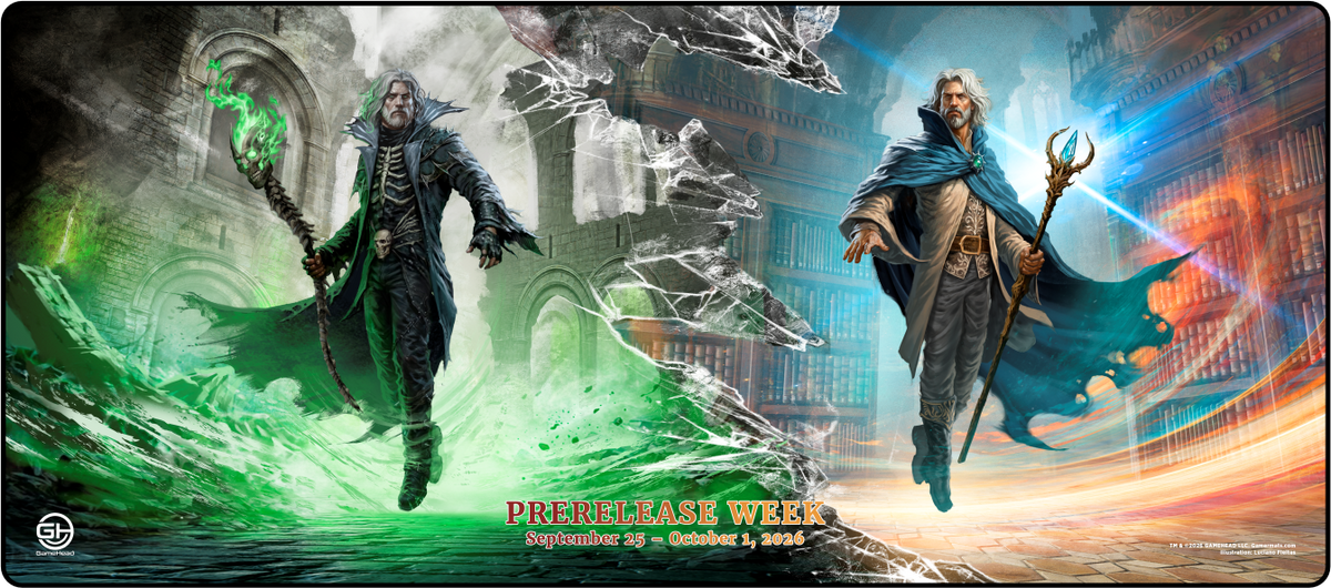 10 x Premium Black Stitched Deskmat (14"x32") - Prerelease Celebration (Sept 2026)