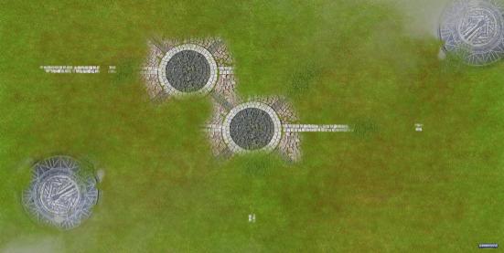 Stone Ruins - XL Wargame Mat 36" x 72"