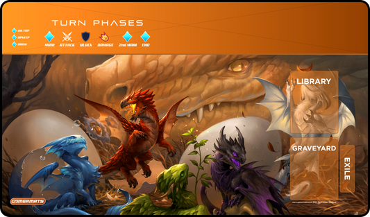 Baby Dragons with Magic Compatible Zones - Playmat