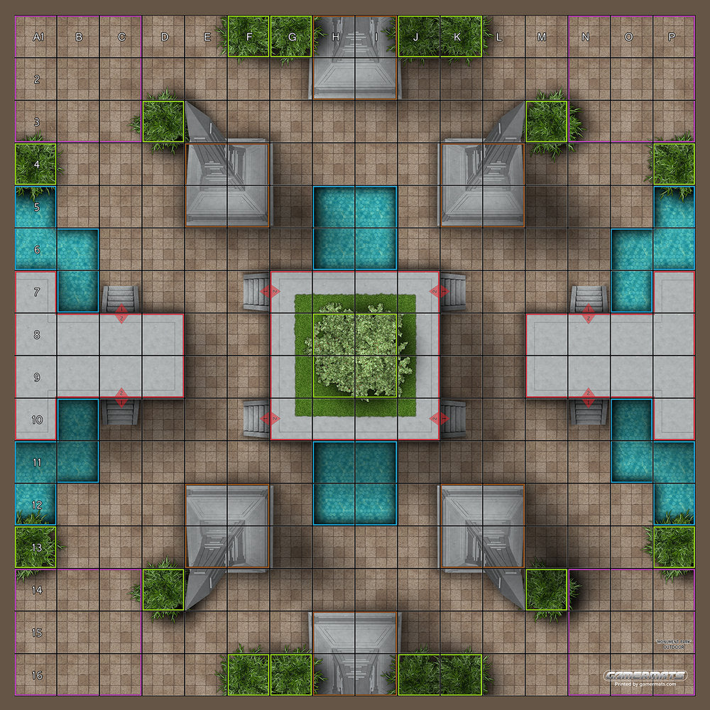 Battle Royale - Monument - ROC Battle Royale Mat Square Corners - 24" x 24" x 1/16"