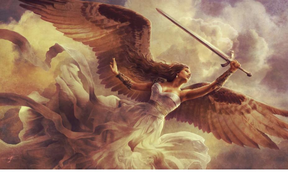 White Angel - Jason Engel - Playmat Standard No Border - 24" x 14" x 1/16"