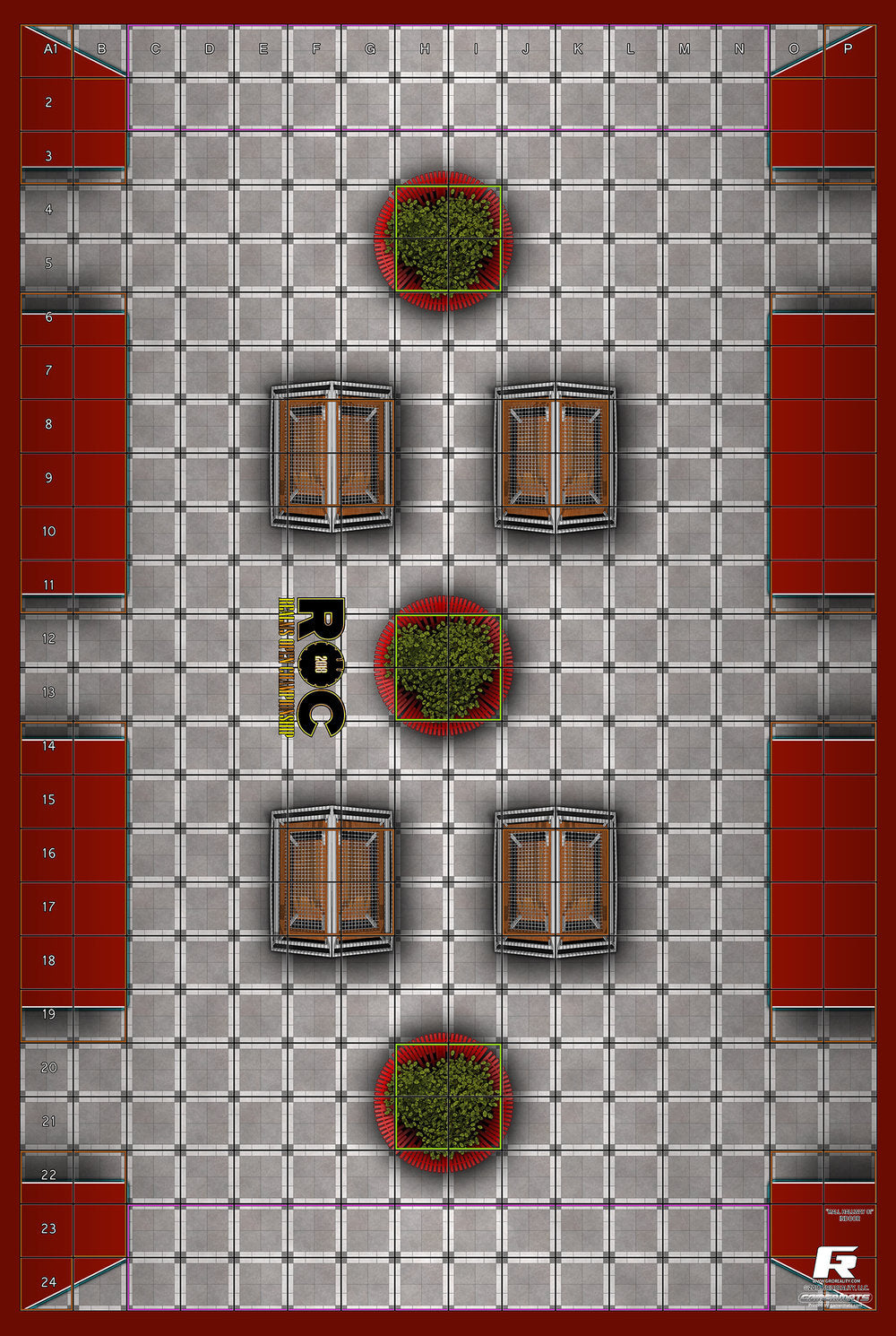 Mall Hall - ROC Mat Square Corners - 36" x 24" x 1/16"