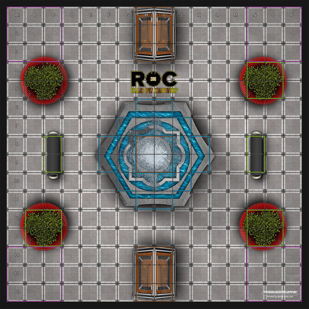Battle Royale - Mall Battle - ROC Battle Royale Mat Square Corners - 24" x 24" x 1/16"
