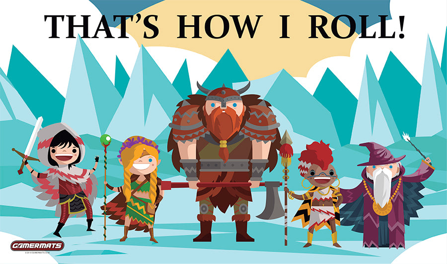 Thats How I Roll - Playmat Standard No Border - 24" x 14" x 1/16"