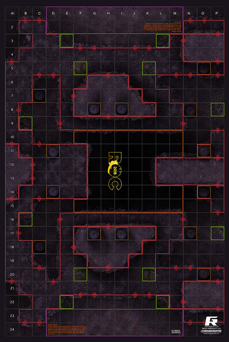 Ultimate Sacrifices - ROC Mat Square Corners - 36" x 24" x 1/16"