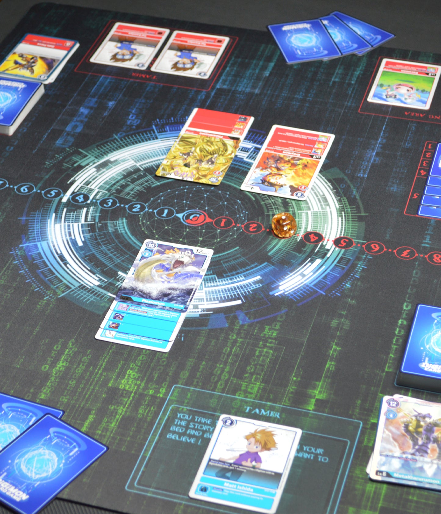 Digimon in the Wonderland – Two-Player Playmat with Zones