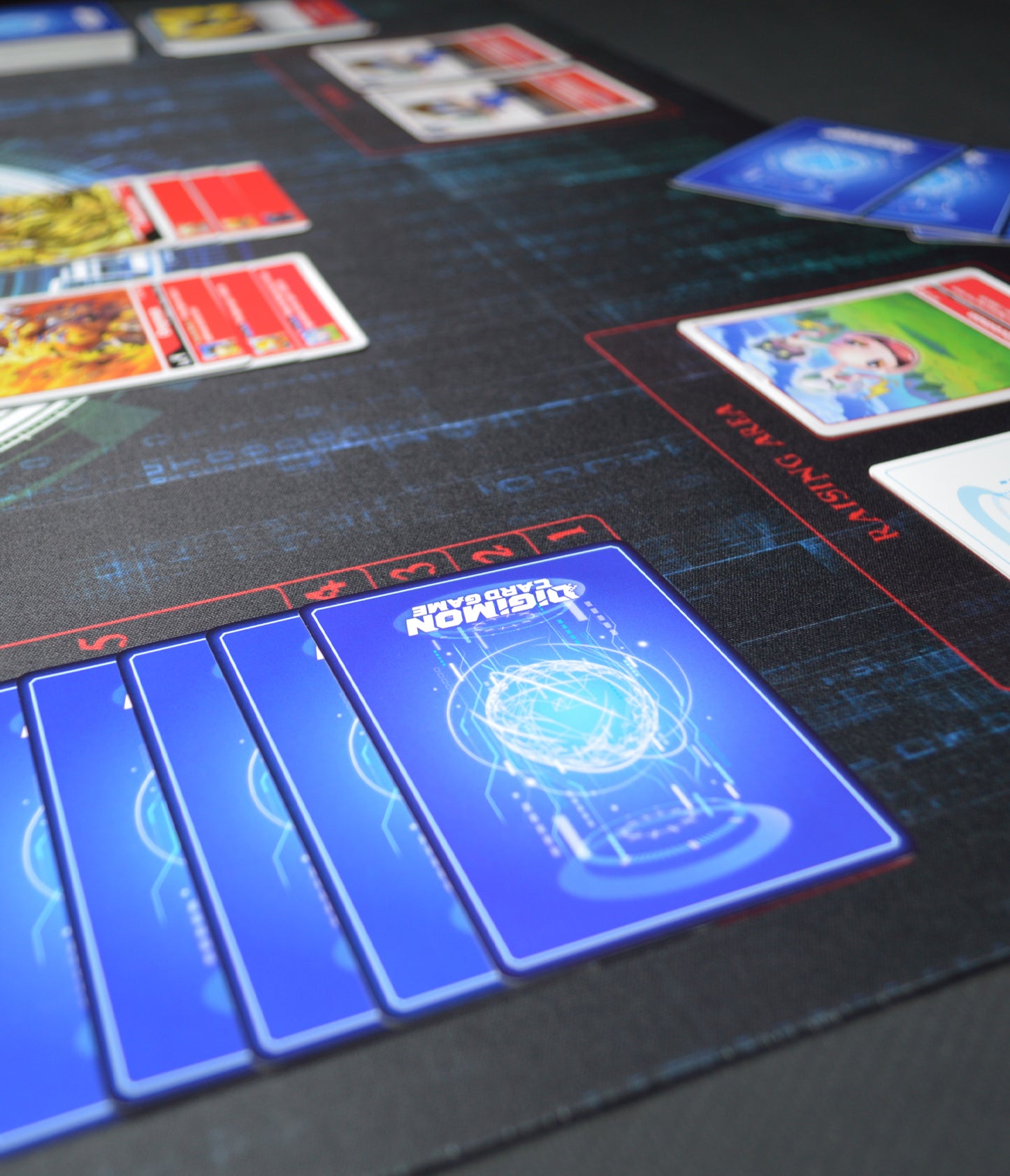 Digimon in the Wonderland – Two-Player Playmat with Zones