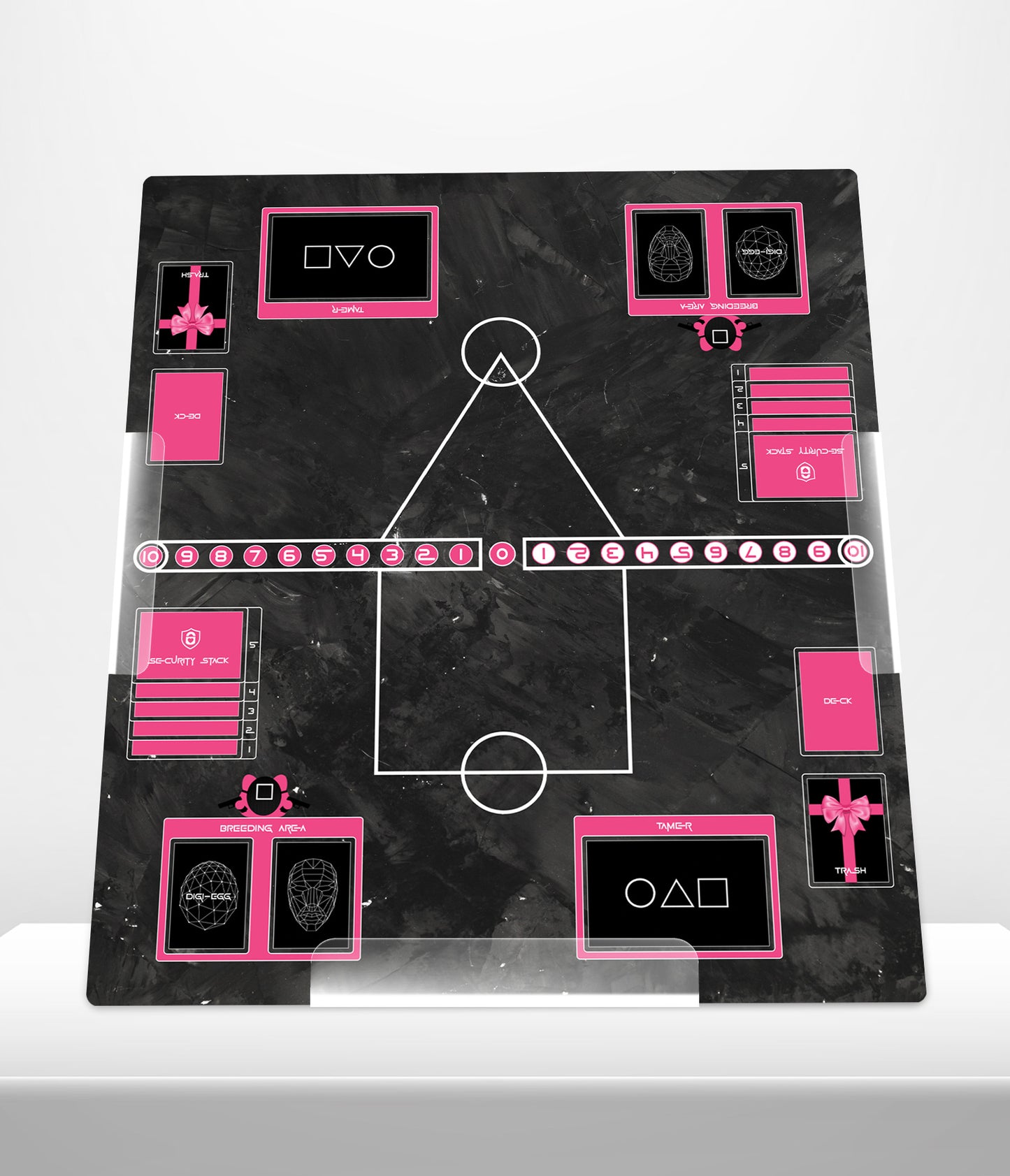 Digimon Squid Game Crossover – Two-Player Playmat with Zones