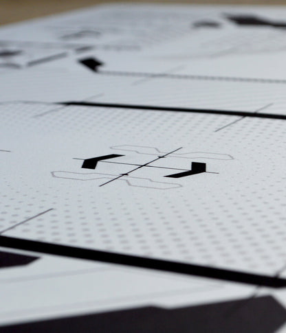 Gundam and Zaku Battle – Two-Player Playmat with Zones