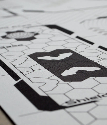 Gundam and Zaku Battle – Two-Player Playmat with Zones