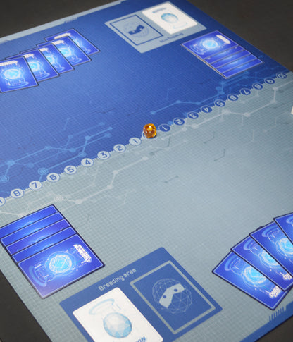 Digimon Network Blueprint – Two-Player Playmat with Zones