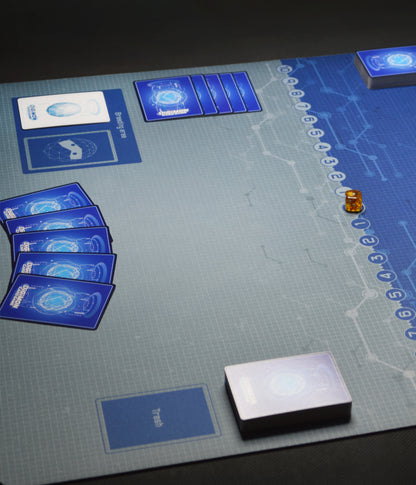 Digimon Network Blueprint – Two-Player Playmat with Zones