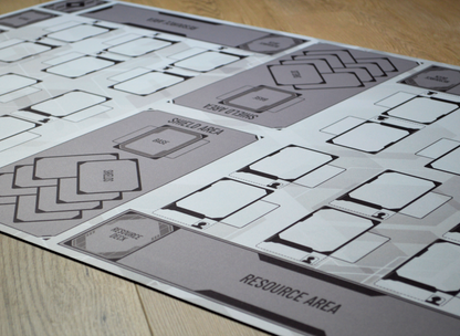 Team Battle Gundam – Four-Player Playmat with Zones