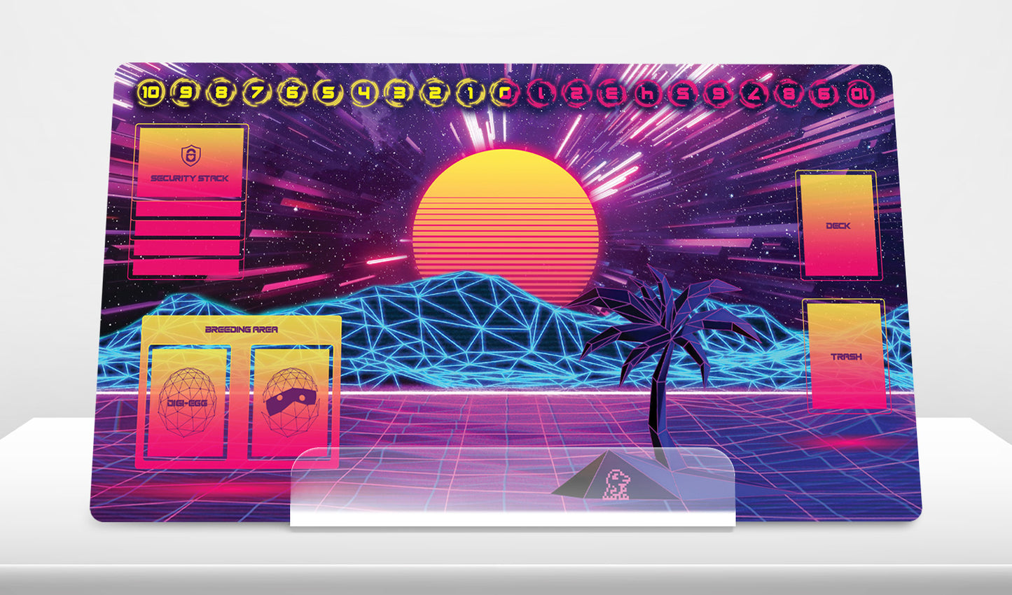 Digimon Vaporwave World – Playmat with Zones