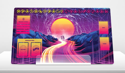 Digimon Vaporwave World – Playmat with Zones