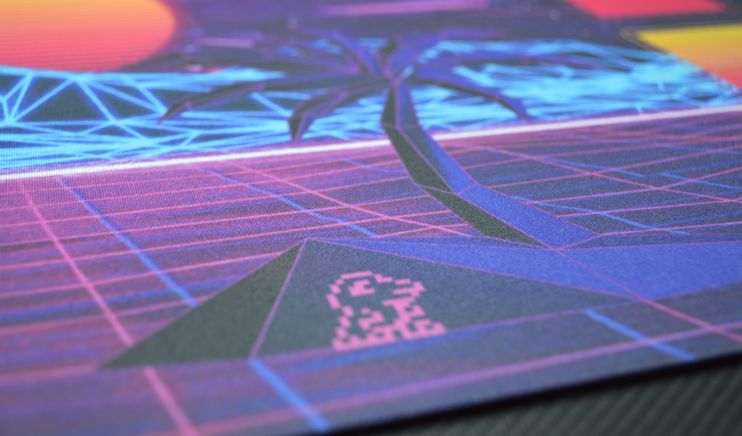 Digimon Vaporwave World – Playmat with Zones