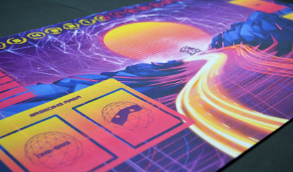 Digimon Vaporwave World – Playmat with Zones