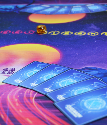 Digimon Retrowave World – Two-Player Playmat with Zones