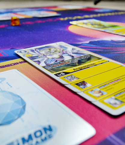 Digimon Retrowave World – Two-Player Playmat with Zones