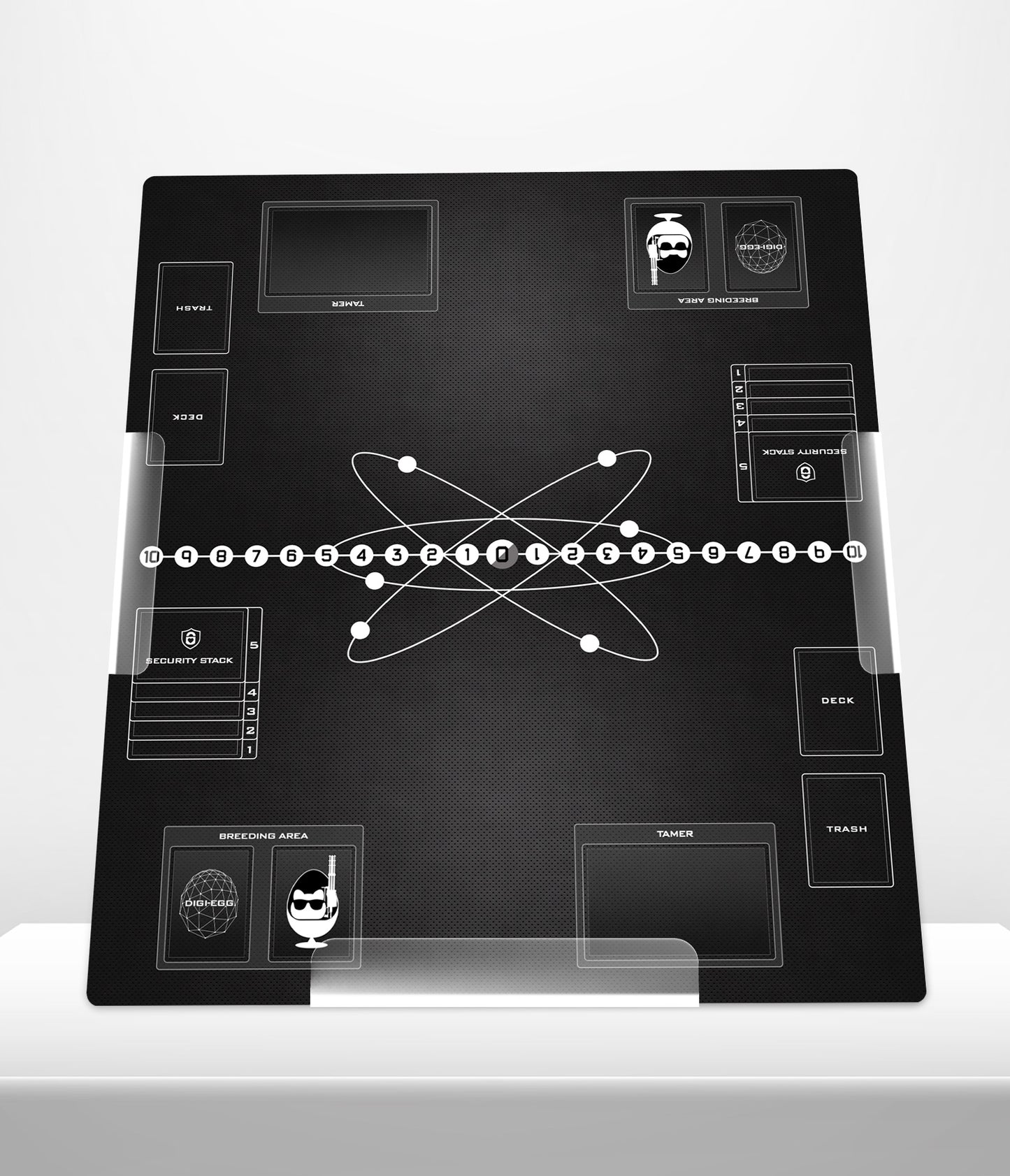 Digimon in Black Organization – Two-Player Playmat with Zones