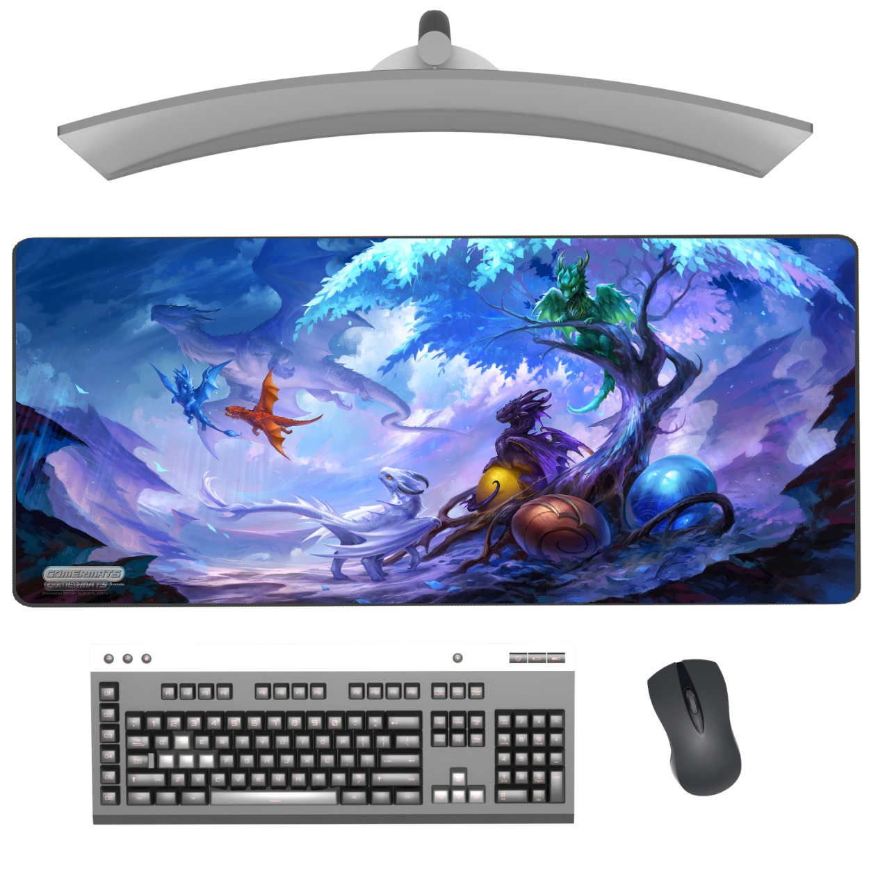 Baby Dragons Circle of Life - Deskmat