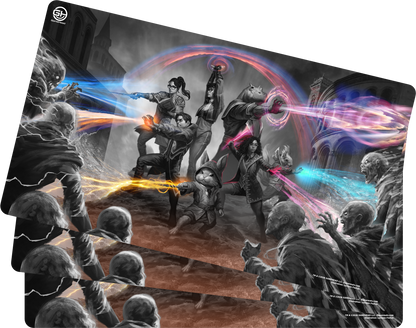 Black and White Color Block Playmat Bundle of 3