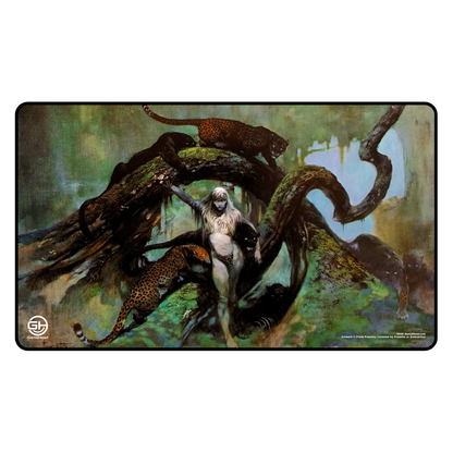 Cheetah Pride by Frank Frazetta - Playmat