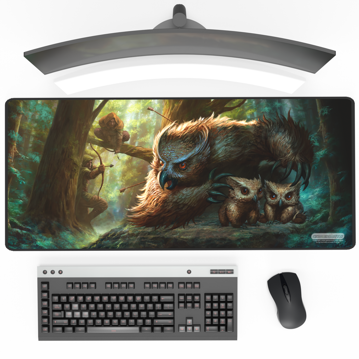 Feathery Refuge - Deskmat