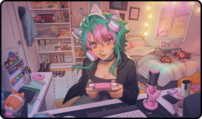 Gamer Girl by Ivy Dolamore - Playmat