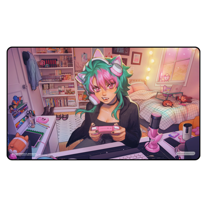 Gamer Girl by Ivy Dolamore - Playmat