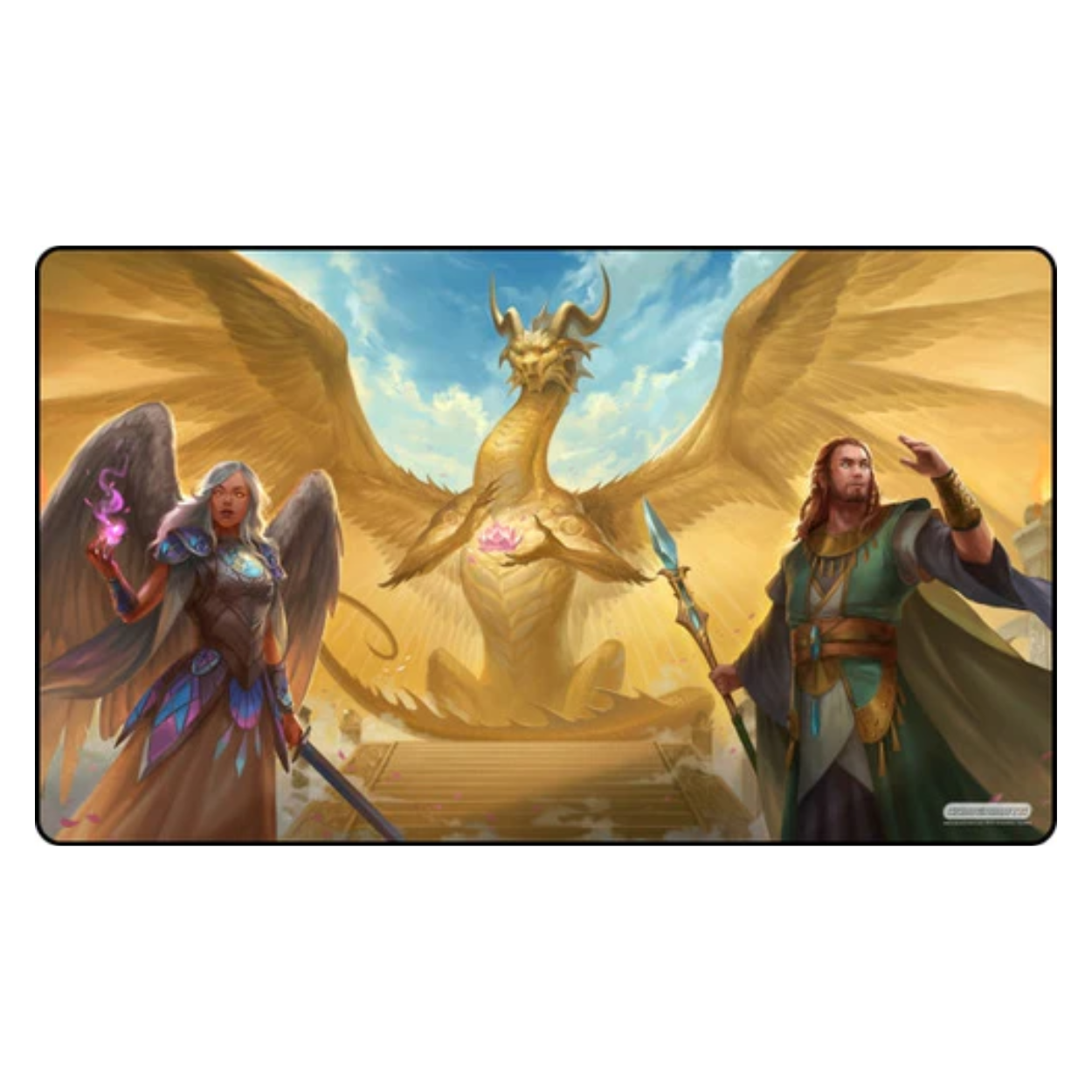 Gold Lotus Dragon - Playmat