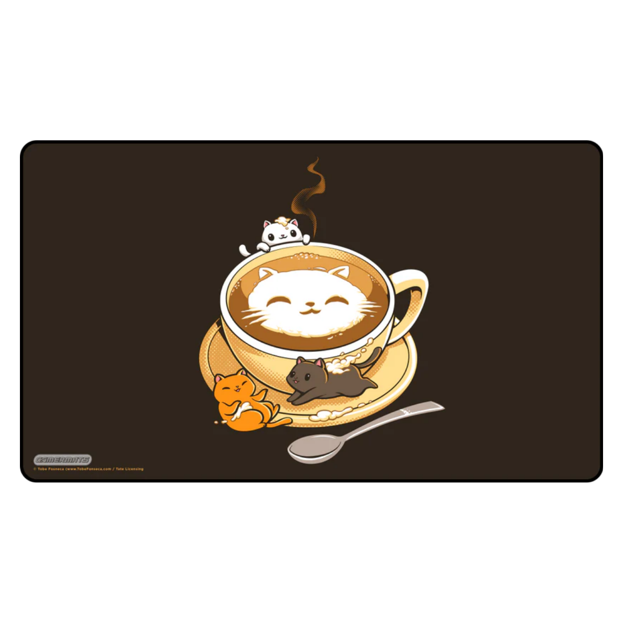 Latte Cat by Tobe Fosneca - Playmat