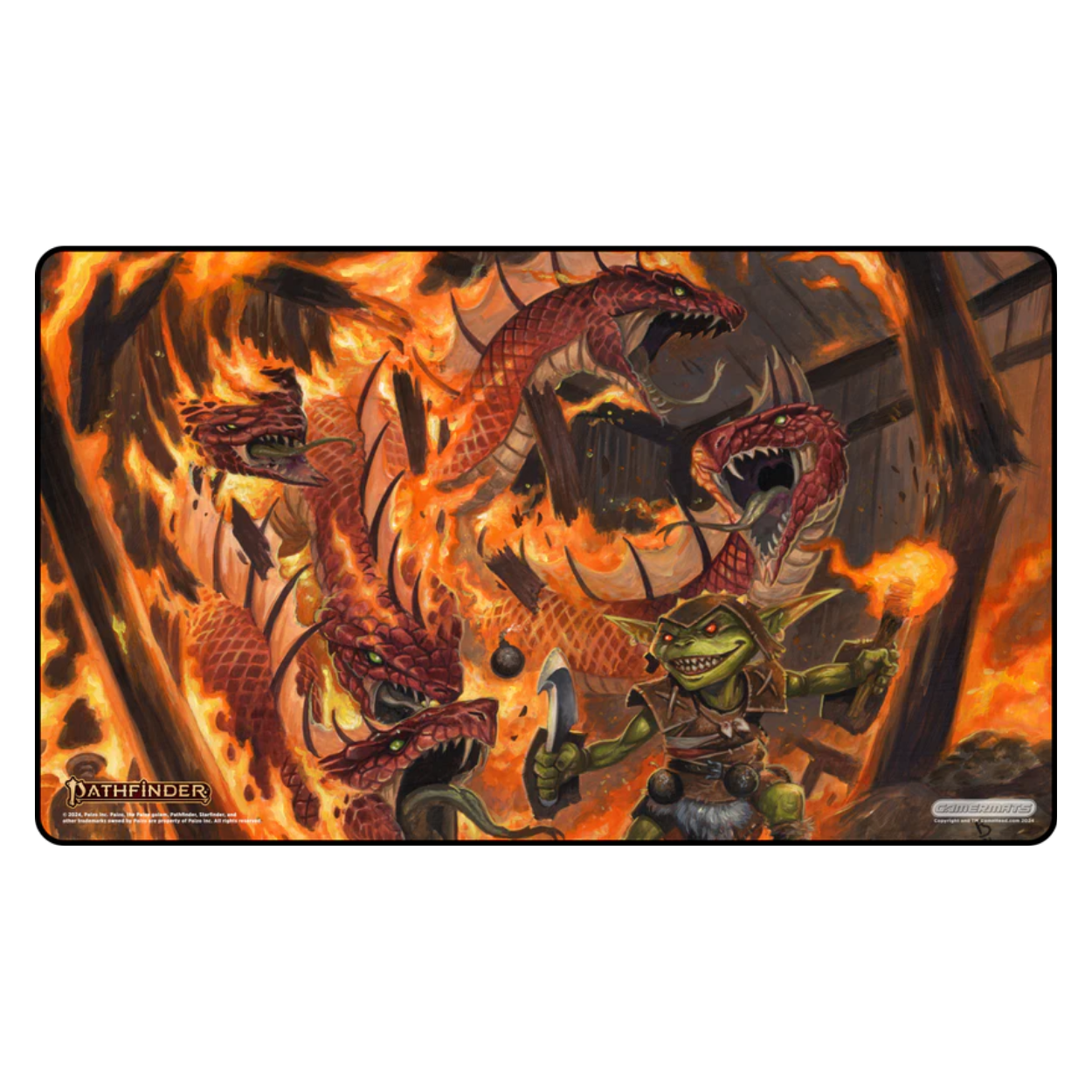 Nok-Nok vs Hydra - Pathfinder Playmat