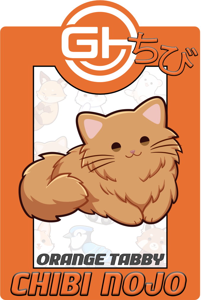 Chibi Orange Tabby Pin
