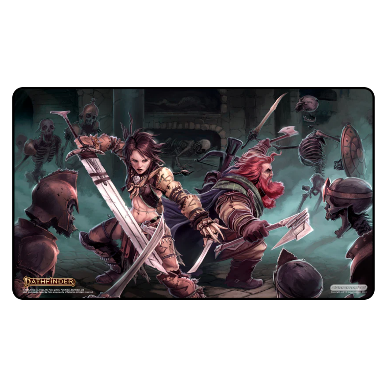 Skeleton Fight - Pathfinder Playmat