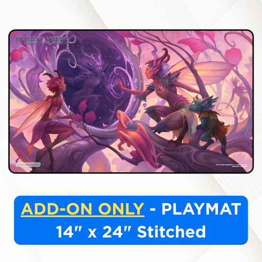 Add-on (only) x Black Stitched Playmats (14"x 24") - Lorwyn Eclipsed