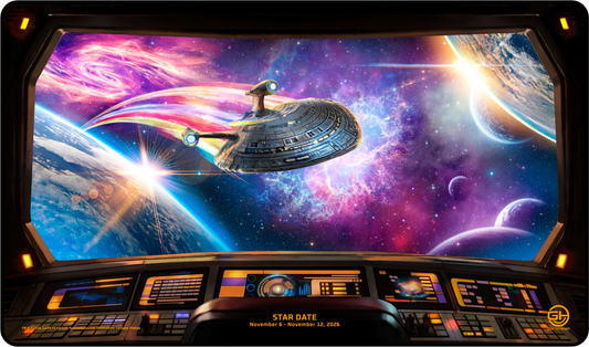 Add-on (only) x Black Stitched Playmats (14"x 24") - Prerelease Celebration (Oct 2026)