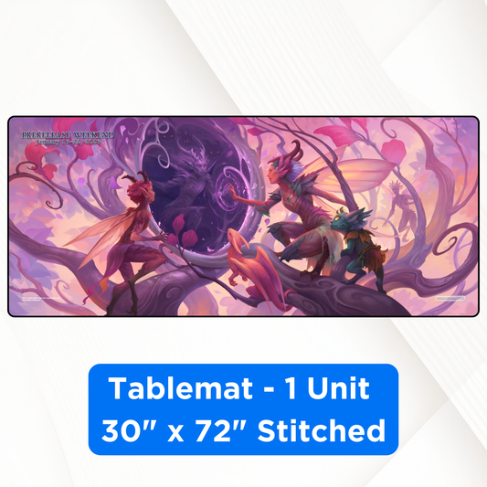 1 x Premium Black Stitched Tabletmat (30"x72") - Lorwyn Eclipsed