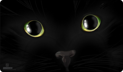 Black Void Cat by Echo Chernik - Playmat