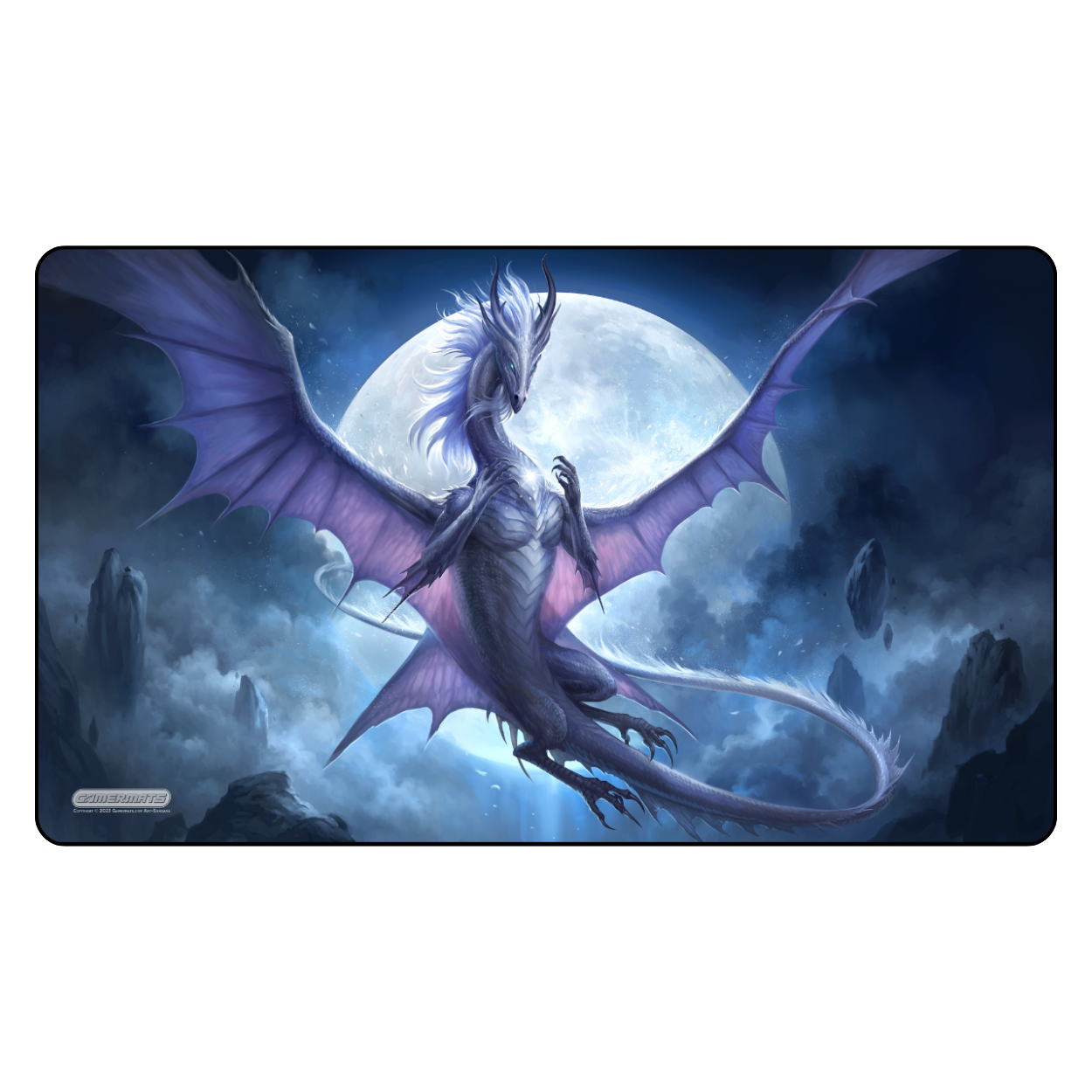 White Dragon of the Night - Playmat