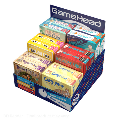 GameHead Games - Retailer Bundle with Countertop Display