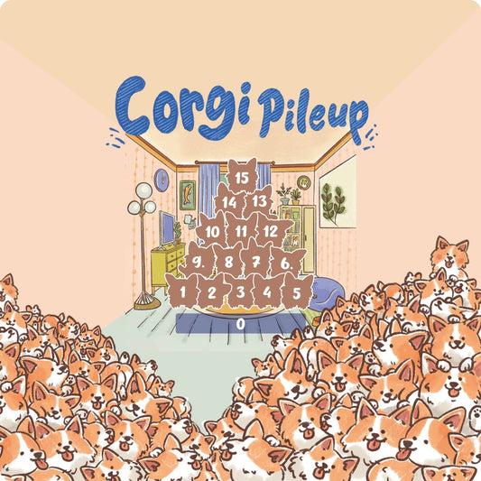Corgi Pileup - Square Playmat
