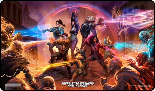 15 x Premium Black Stitched Playmats (14"x24") - Strixhaven